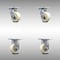 Service Caster 4 Inch Stainless Steel Nylon Caster Set with Roller Bearing 2 Swivel 2 Rigid SCC SCC-SS30S420-NYR-2-R-2 - alternate 1